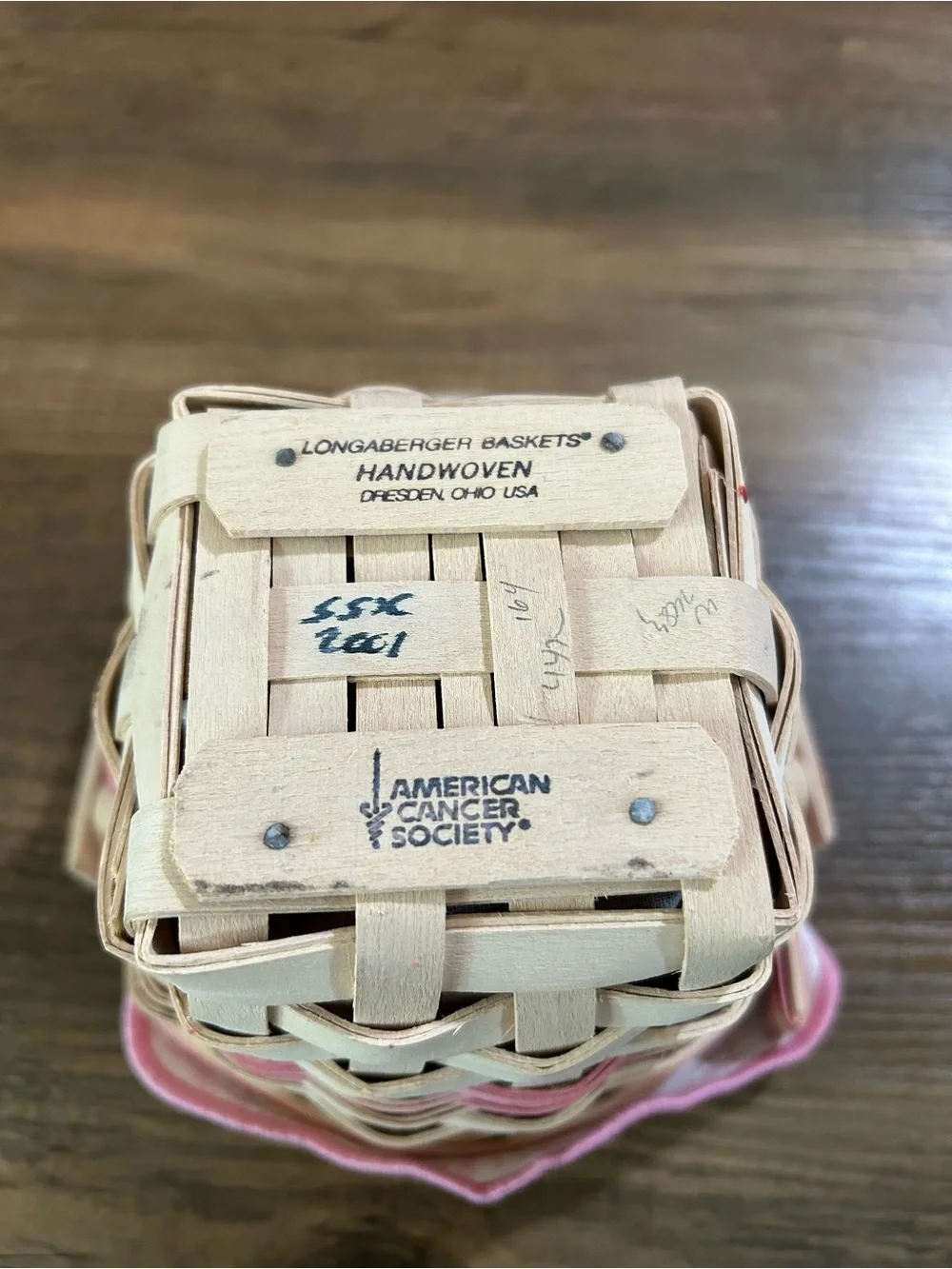 Longaberger 2001 Horizon of Hope Basket